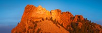 Low angle view of a monument, Mt Rushmore, South Dakota Fine Art Print