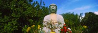 Low angle view of a Buddha statue, Lahaina Jodo Mission, Maui, Hawaii, USA Fine Art Print