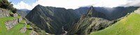 High angle view of a valley, Machu Picchu, Cusco Region, Peru Fine Art Print
