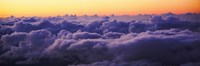Sunset above the clouds Fine Art Print