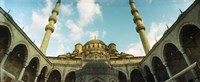 Low angle view of inside of New Mosque, New Mosque, Eminonu, Istanbul, Turkey Fine Art Print
