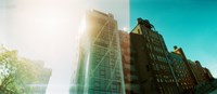 Low angle view of buildings from the High Line in Chelsea, New York City, New York State, USA Fine Art Print