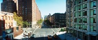 Surrounding streets and buildings from the High Line in Chelsea, New York City, New York State, USA Fine Art Print