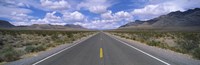Road passing through a desert, Death Valley, California, USA by Panoramic Images - 28" x 9"