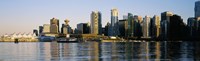 Vancouver skyline at dusk, British Columbia, Canada 2013 Fine Art Print