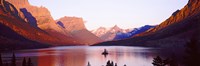 St. Mary Lake at US Glacier National Park, Montana, USA Fine Art Print
