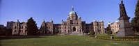 Facade of a parliament building, Victoria, Vancouver Island, British Columbia, Canada Fine Art Print