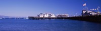 Harbor and Stearns Wharf, Santa Barbara, California by Panoramic Images - 29" x 9"