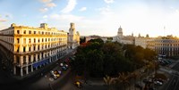 Buildings in a city, Parque Central, Old Havana, Havana, Cuba Fine Art Print