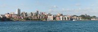 Apartments and houses at the waterfront, Waruda Street, Kirribilli Avenue, Kirribilli, Sydney, New South Wales, Australia Fine Art Print