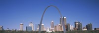 Gateway Arch with city skyline in the background, St. Louis, Missouri Fine Art Print