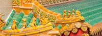 Architectural detail of the roof of a temple, Kwan Im Thong Hood Cho Temple, Singapore by Panoramic Images - 26" x 9"