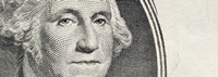 Details of George Washington's image on the US dollar bill Fine Art Print