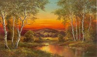 Sunset in Moravia Fine Art Print