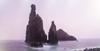 Rock outcrop at coast, Ribeira Da Janela, Porto Moniz, Madeira, Portugal Fine Art Print