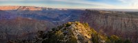 High angle view of Desert Point, South Rim, Grand Canyon, Grand Canyon National Park, Arizona, USA Framed Print