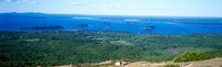 High angle view of a bay, Frenchman Bay, Bar Harbor, Hancock County, Maine, USA by Panoramic Images - 40" x 12"