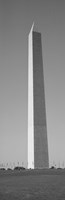 Obelisk (black and white), Washington Monument, Washington DC Fine Art Print