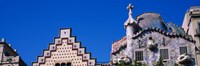 Low angle view of a building, Casa Batllo, Passeig De Gracia, Barcelona, Catalonia, Spain Fine Art Print