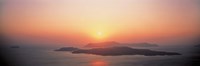Sunset Santorini Island Greece Fine Art Print