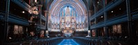 Notre-Dame Basilica Montreal Quebec Canada by Panoramic Images - 36" x 12"