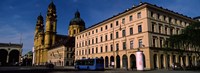 Buildings at a town square, Feldherrnhalle, Theatine Church, Odeonsplatz, Munich, Bavaria, Germany Fine Art Print