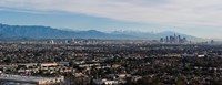 High angle view of a city, Mt Wilson, Mid-Wilshire, Los Angeles, California, USA Fine Art Print