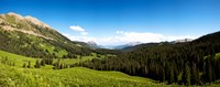 From Washington Gulch Road looking southeast towards, Crested Butte, Gunnison County, Colorado, USA by Panoramic Images - 30" x 12"