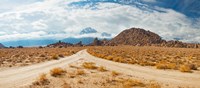 Converging roads, Alabama Hills, Owens Valley, Lone Pine, California, USA Fine Art Print