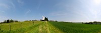 Windmill in a farm, Woodchurch, Kent, England Fine Art Print