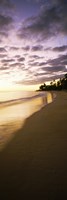 Beach at sunset, Lanikai Beach, Oahu, Hawaii, USA Fine Art Print