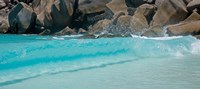 Wave at Petite Anse, La Digue, Seychelles Fine Art Print