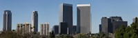 Low angle view of buildings, Century City, Los Angeles County, California, USA Fine Art Print