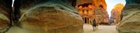 Narrow passageway at Al Khazneh, Petra, Jordan Fine Art Print