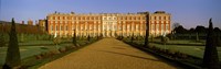 Facade of the palace, Hampton Court, Richmond-Upon-Thames, London, England Fine Art Print
