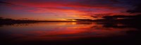 Reflection of clouds in water, Rarotonga, Cook Islands, New Zealand Fine Art Print