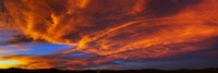 Clouds in the sky at sunset, Taos, Taos County, New Mexico, USA Fine Art Print