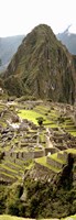High angle view of an archaeological site, Machu Picchu, Cusco Region, Peru Fine Art Print