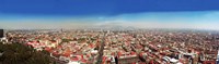 Aerial view of cityscape, Mexico City, Mexico Fine Art Print