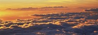 Sunset above the clouds, Hawaii, USA Fine Art Print