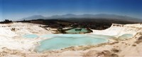 Travetine Pool and Hot Springs, Pamukkale, Denizli Province, Turkey by Panoramic Images - 30" x 12" - $34.99