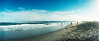 Tourists on the beach, Fort Tilden Beach, Fort Tilden, Queens, New York City, New York State, USA Fine Art Print