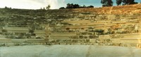 Ancient antique theater in Kas at sunset, Antalya Province, Turkey Fine Art Print
