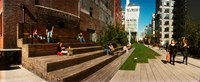 People on the street in a city, High Line, Chelsea, Manhattan, New York City, New York State, USA Fine Art Print