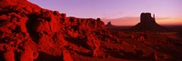 Butte rock formations at Monument Valley, Arizona by Panoramic Images - 36" x 12"