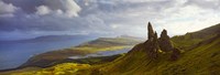 Clouds over the Old Man of Storr, Portree, Isle Of Skye, Inner Hebrides, Highlands Region, Scotland Fine Art Print