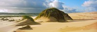 Clouds over sand dunes, Sands of Forvie, Newburgh, Aberdeenshire, Scotland Fine Art Print