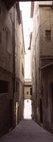 Narrow alley with old buildings, Siena, Siena Province, Tuscany, Italy Fine Art Print