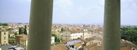City viewed from the Leaning Tower Of Pisa, Piazza Dei Miracoli, Pisa, Tuscany, Italy Fine Art Print