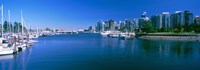 Boats at a marina, Vancouver, British Columbia, Canada Fine Art Print